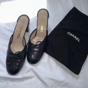 Preowned Authentic Chanel Mules